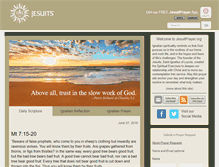 Tablet Screenshot of jesuitprayer.org